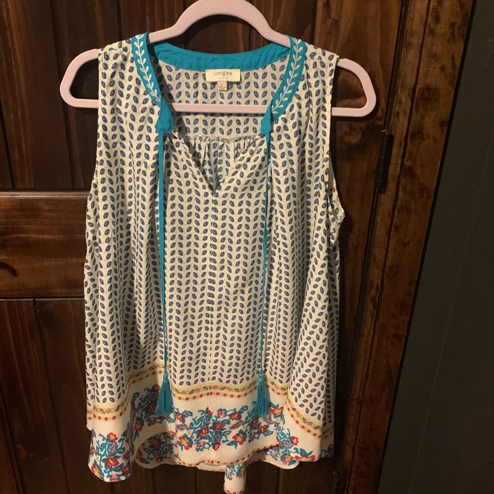 Colorful tunic tank top